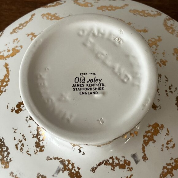 James Kent Minster England Old Foley Compote Bowl Pedestal Serving Dish - Picture 4 of 12